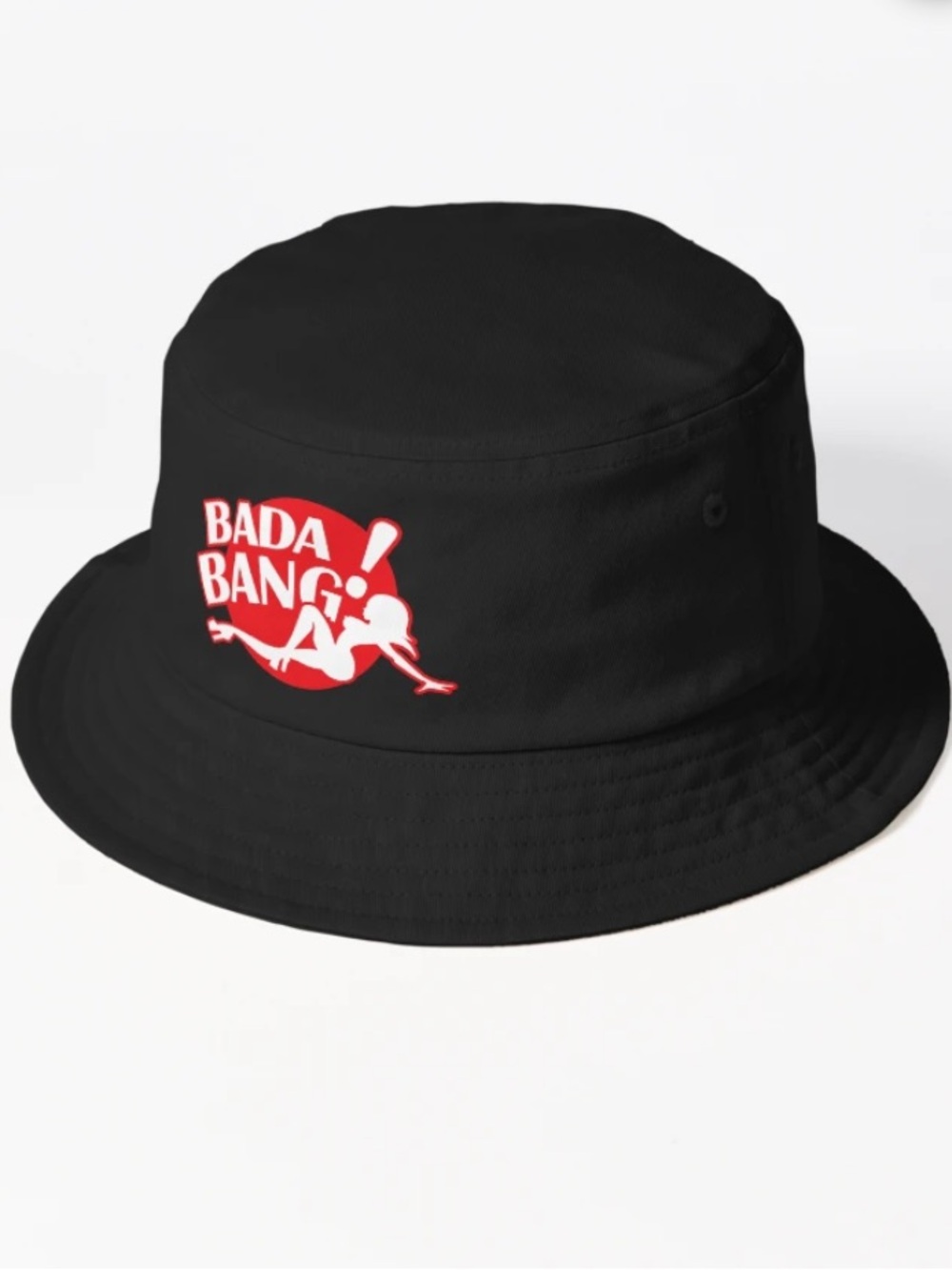NWOT Club BADA BANG! Black Bucket Hat A91